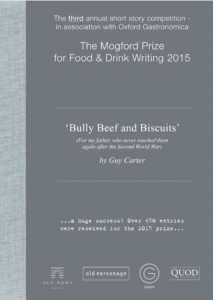 2015 Mogford Prize Winner - Bully Beef and Biscuits by Guy Carter