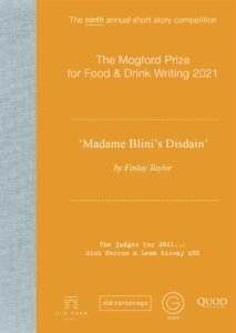 2021 Mogford Prize Winner - Madame Blini's Disdain by Finlay Taylor